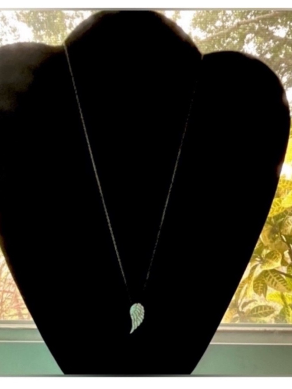 NWT Swarovski Angel Wing Crystals Gold Wash Sterling Silver Necklace
